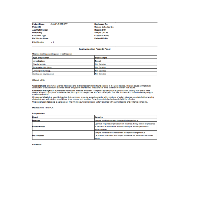 Image of Parasites detection 